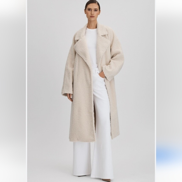 Good American Jackets & Blazers - Good American Oversized Sherpa Trench Teddy Coat S/M